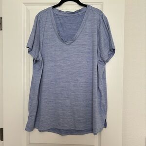 VELOCITY Active Wear V Neck Raglan T-Shirt 3X